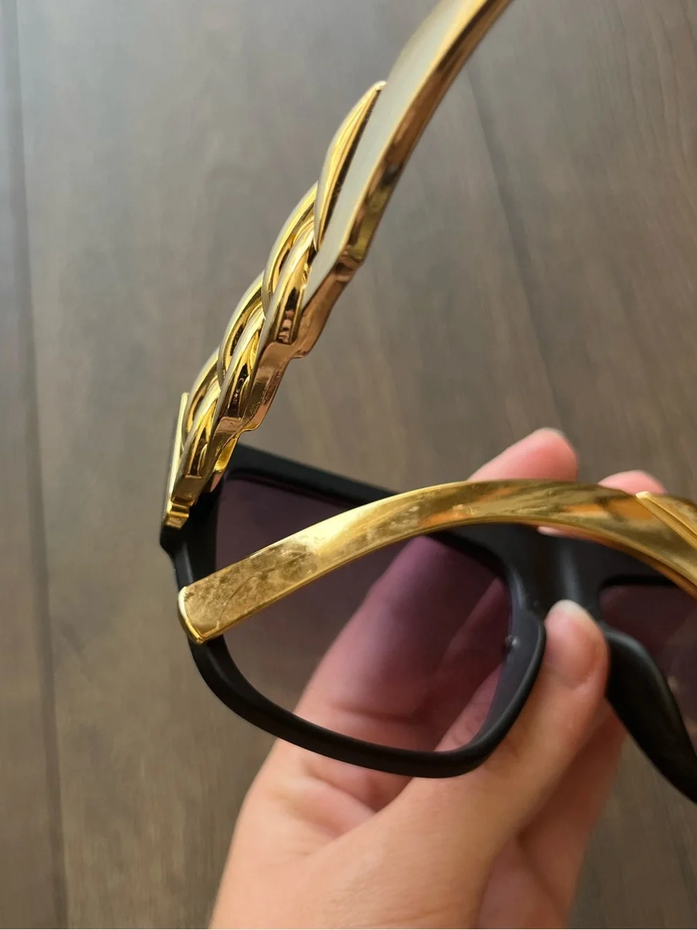 Black and Gold Sunglasses